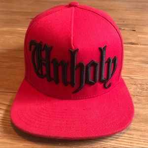 Black Craft Cult Red Unholy SnapBack